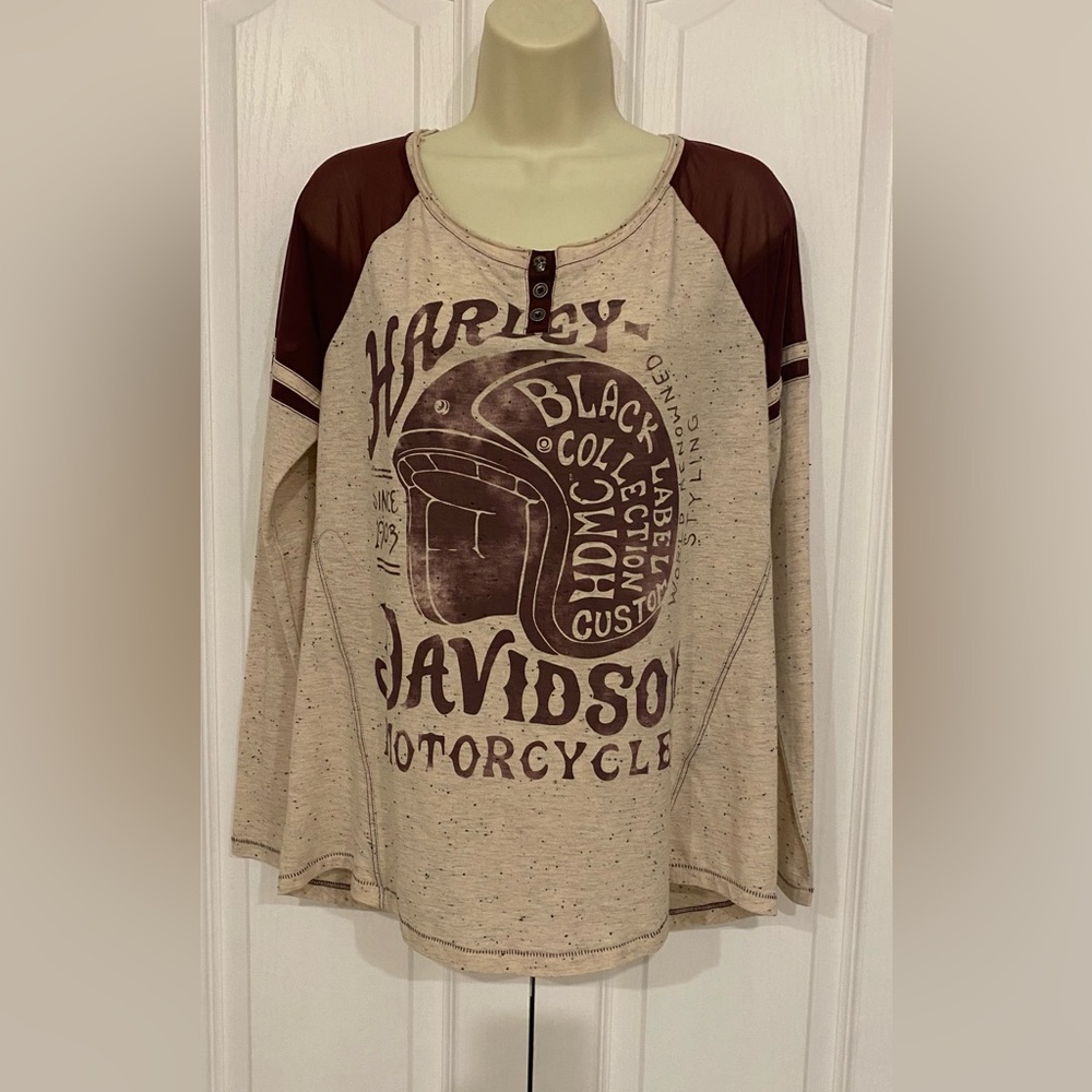 😎 Harley-Davidson 3/4 length Raglan Sleeves